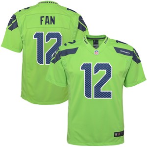 12s Seattle Seahawks Color Rush Game Jersey - Green Nfl - Cocomos