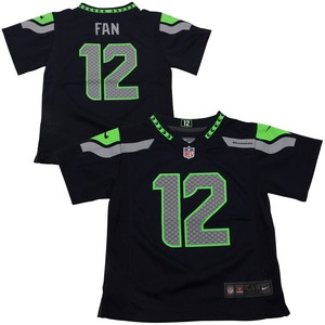 12s Seattle Seahawks Nike Toddler Game Jersey - College Navy