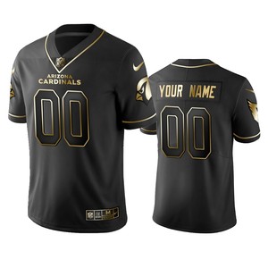 2019 Arizona Cardinals Custom Black Golden Edition Vapor Untouchable Limited Jersey - Mens