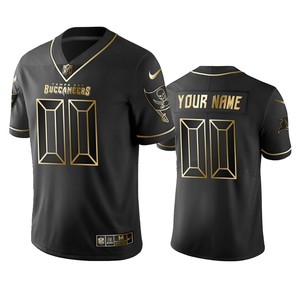 2019 Tampa Bay Buccaneers Custom Black Golden Edition Vapor Untouchable Limited Jersey - Mens