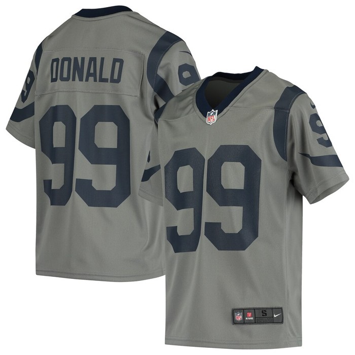 Aaron Donald Los Angeles Rams Nike Youth Inverted Game Jersey - Gray