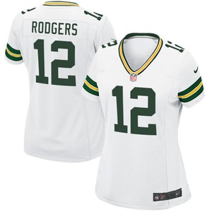 Aaron Rodgers Green Bay Packers Nike Womens Game Jersey - White