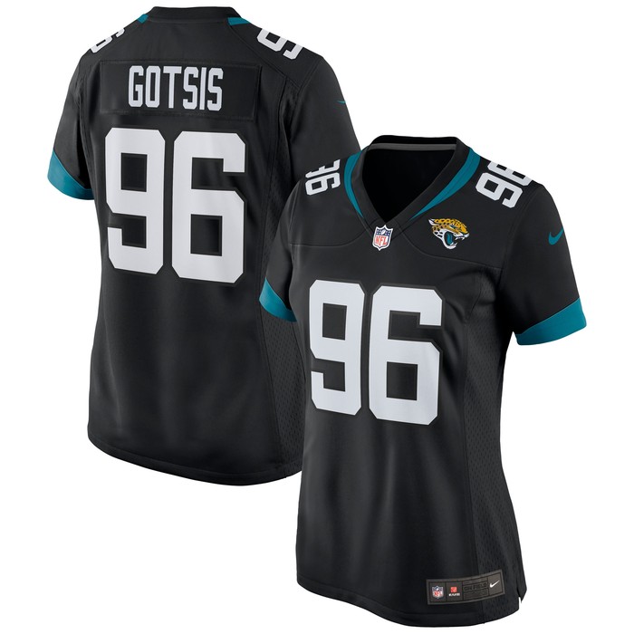 Adam Gotsis Jacksonville Jaguars Womens Game Jersey Black Nfl