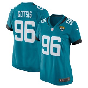 Adam Gotsis Jacksonville Jaguars Womens Game Jersey - Teal Nfl