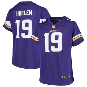 Adam Thielen Minnesota Vikings Girls Game Jersey - Purple Nfl