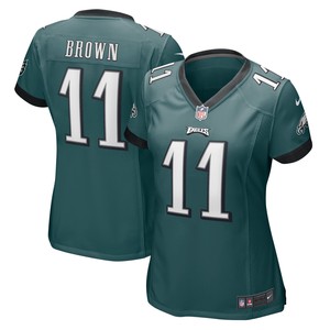 Aj Brown Philadelphia Eagles Womens Player Game Jersey Midnight Green Nfl