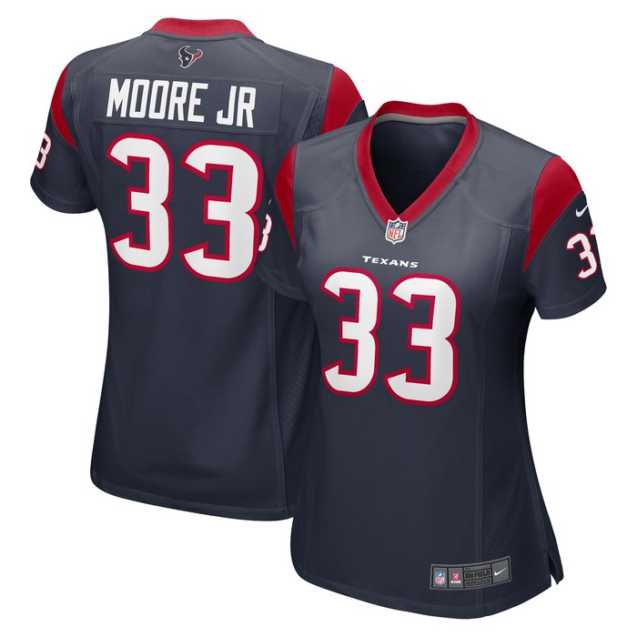 A.j. Moore Jr. Houston Texans Womens Game Jersey - Navy Nfl