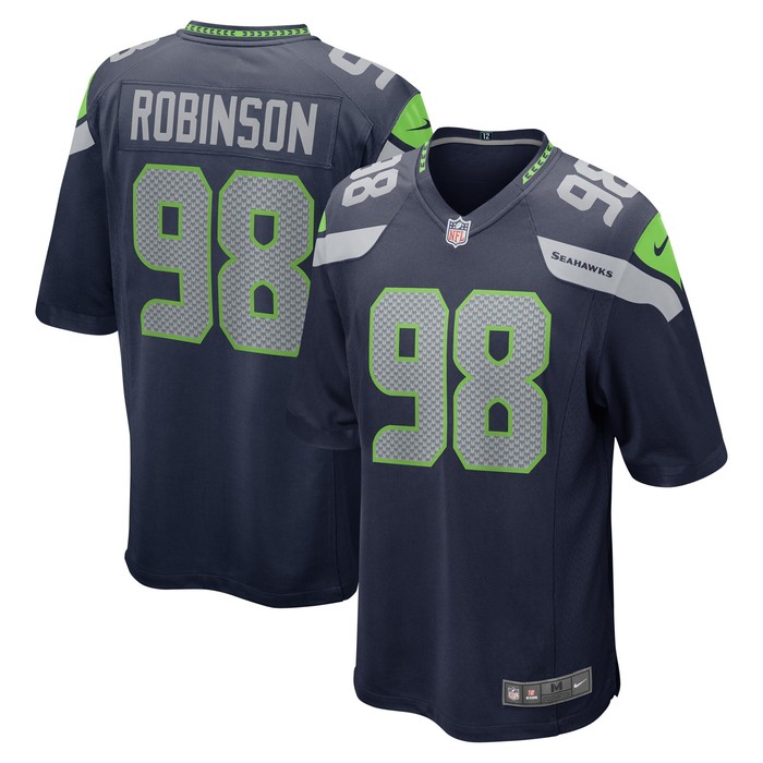 Alton Robinson Seattle Seahawks Game Jersey - College Navy Nfl