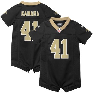 Alvin Kamara New Orleans Saints Newborn & Infant Romper Jersey - Black Nfl