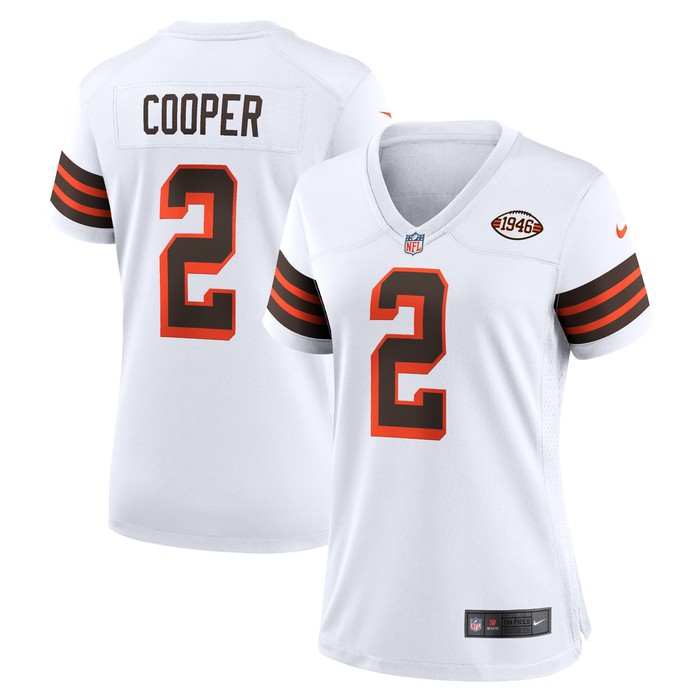 Amari Cooper Cleveland Browns Womens Alternate Game Jersey - White Nfl