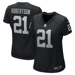 Amik Robertson Las Vegas Raiders Womens Team Game Jersey - Black Nfl