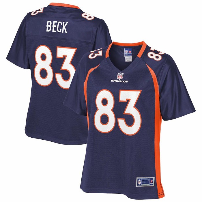 Andrew Beck Denver Broncos Nfl Pro Line Womens Alternate Player Jersey - Navy