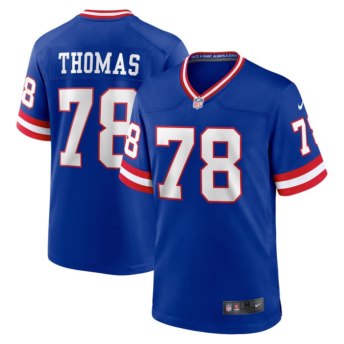 Andrew Thomas New York Giants Classic Player Game Jersey - Royal Nfl