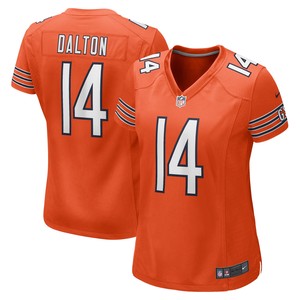 Andy Dalton Chicago Bears Womens Alternate Game Player Jersey - Orange Nfl - Cocomos