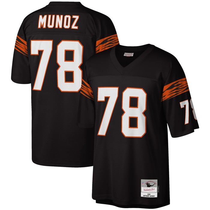 Anthony Munoz Cincinnati Bengals Mitchell & Ness Legacy Replica Jersey - Black Nfl