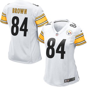 Antonio Brown Pittsburgh Steelers Nike Womens Game Jersey - White