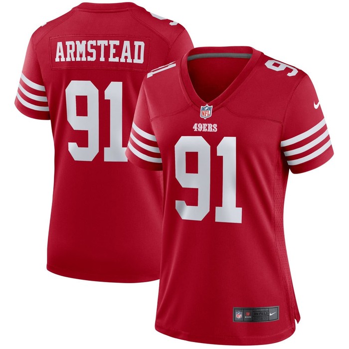 Arik Armstead San Francisco 49ers Womens Player Game Jersey Scarlet Nfl