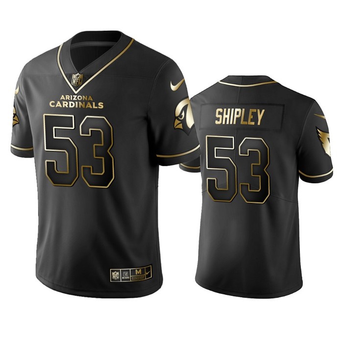 Arizona Cardinals A. Q. Shipley Black 2019 Vapor Limited Golden Edition Jersey