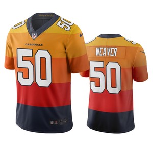 Arizona Cardinals Evan Weaver Sunset Orange City Edition Vapor Limited Jersey