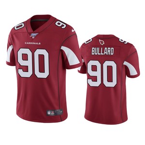 Arizona Cardinals Jonathan Bullard Cardinal 100th Season Vapor Limited Jersey