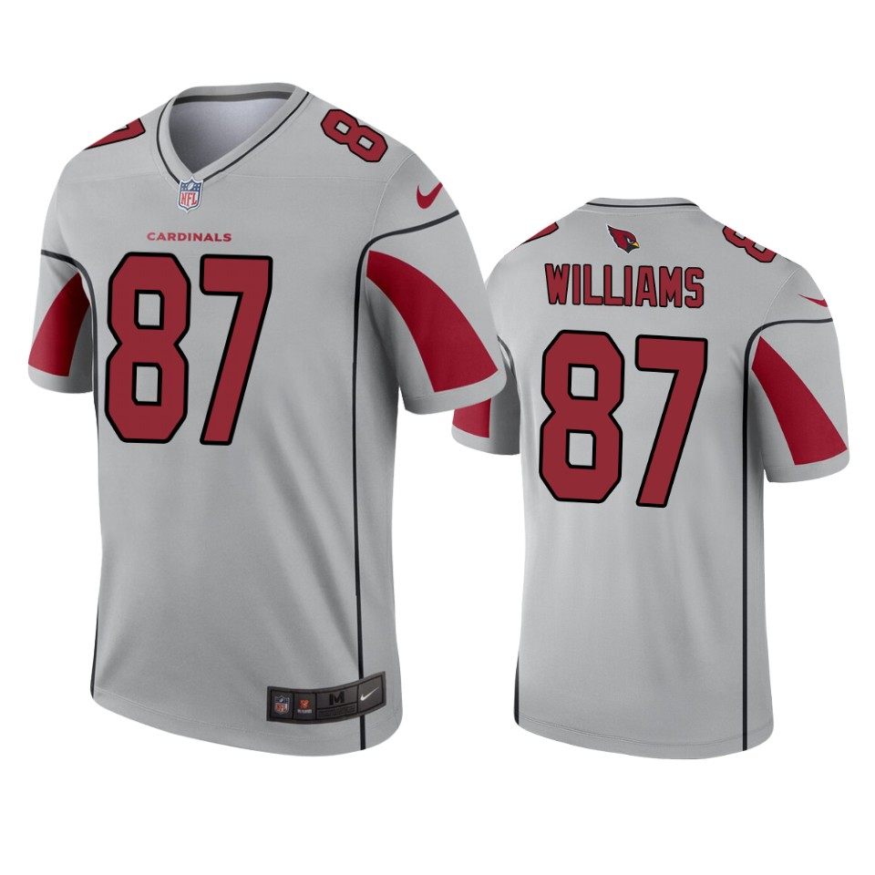 Arizona Cardinals Maxx Williams Silver Inverted Legend Jersey - Cocomos