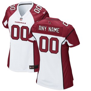 Arizona Cardinals Nike Womens Custom Game Jersey - White - Cocomos