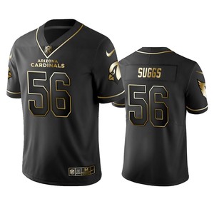 Arizona Cardinals Terrell Suggs Black Golden Edition 2019 Vapor Untouchable Limited Jersey - Mens