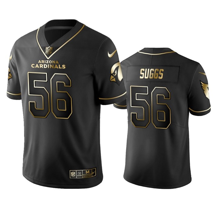 Arizona Cardinals Terrell Suggs Black Golden Edition 2019 Vapor Untouchable Limited Jersey - Mens
