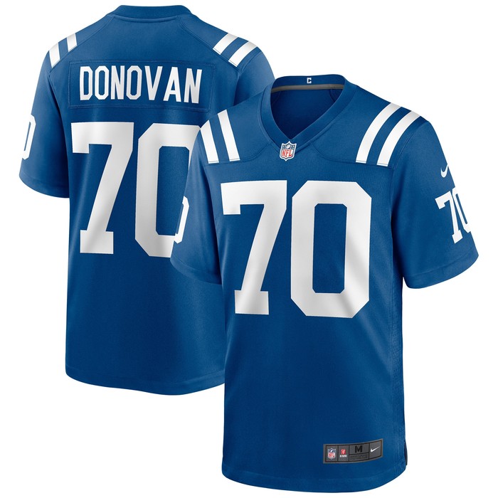 Art Donovan Indianapolis Colts Game Retired Player Jersey - Royal Nfl