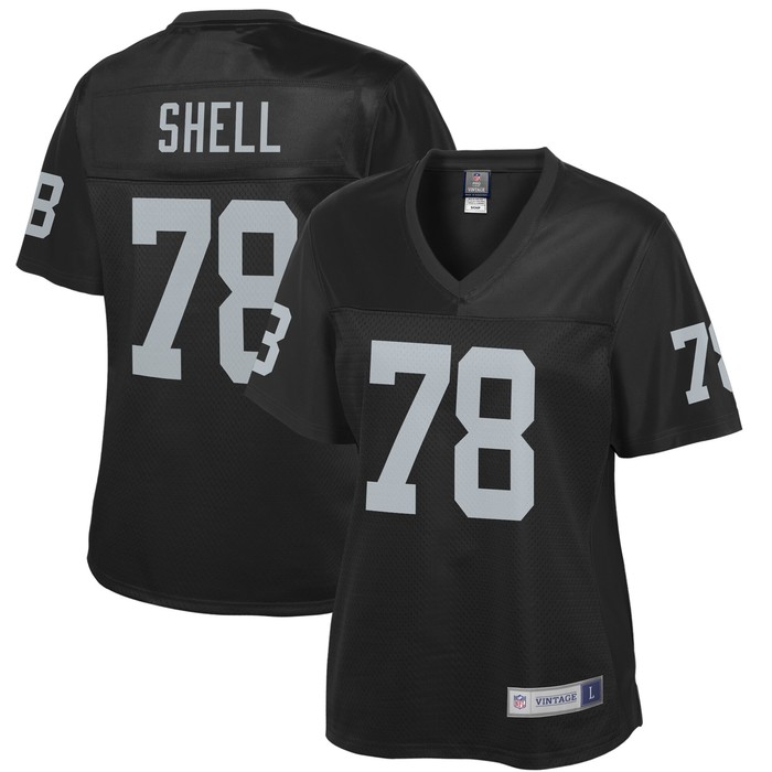 Art Shell Las Vegas Raiders Nfl Pro Line Womens Retired Player Replica Jersey - Black Nfl