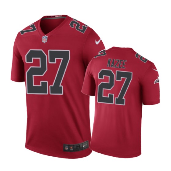 Atlanta Falcons #27 Damontae Kazee Nike Color Rush Red Jersey - Cocomos