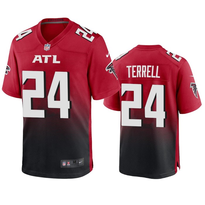 Atlanta Falcons A.j. Terrell Red 2020 Nfl Draft Game Jersey