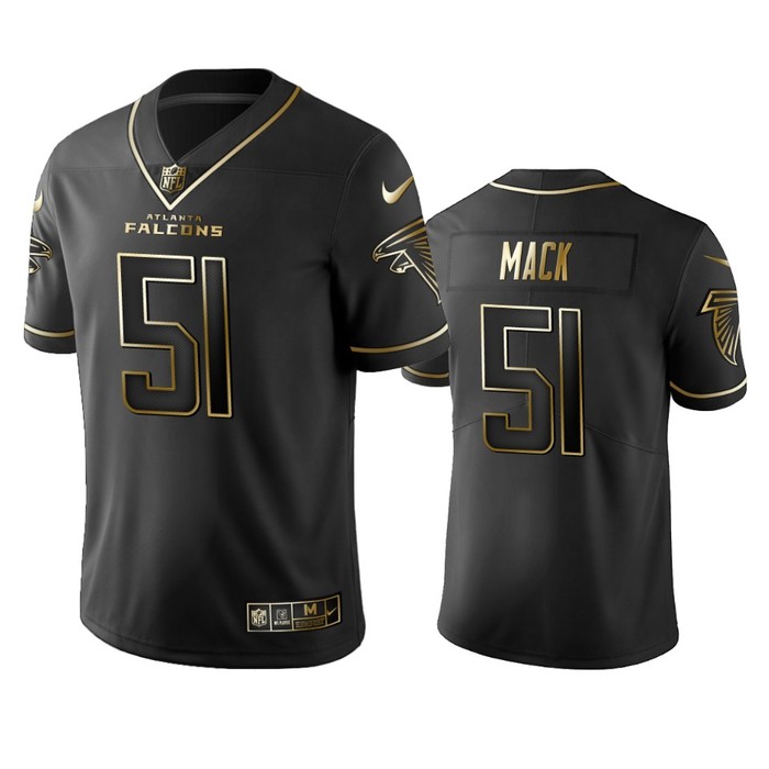 Atlanta Falcons Alex Mack Black Golden Edition 2019 Vapor Untouchable Limited Jersey - Mens