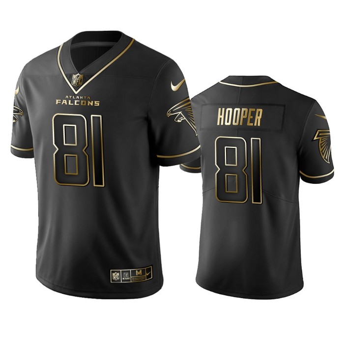 Atlanta Falcons Austin Hooper Black Golden Edition 2019 Vapor Untouchable Limited Jersey - Mens