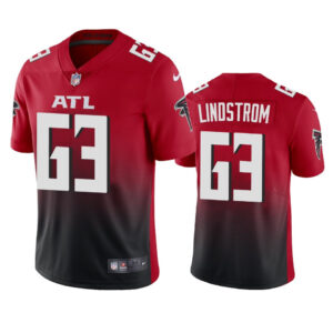 Atlanta Falcons Chris Lindstrom Red 2020 2nd Alternate Vapor Limited Jersey - Mens - Cocomos