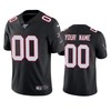 Atlanta Falcons Custom Black 100th Season Vapor Limited Jersey - Cocomos