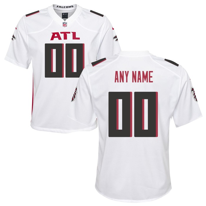 Atlanta Falcons Custom Game Jersey - White Custom Jerseys Nfl