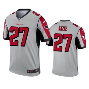 Atlanta Falcons Damontae Kazee Silver Inverted Legend Jersey