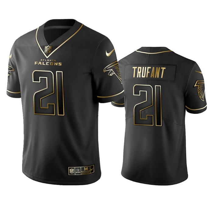 Atlanta Falcons Desmond Trufant Black Golden Edition 2019 Vapor Untouchable Limited Jersey - Mens