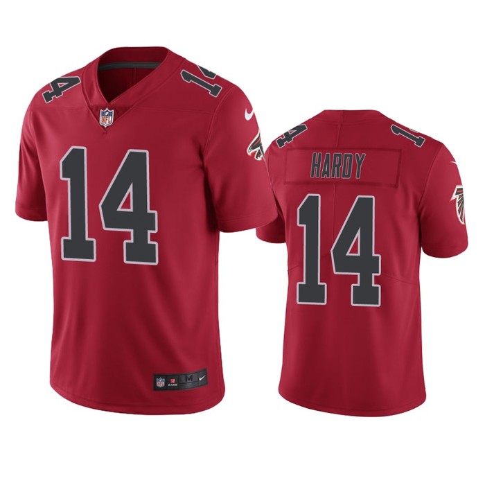 Atlanta Falcons Justin Hardy Red Nike Color Rush Limited Jersey