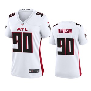 Atlanta Falcons Marlon Davidson White 2020 Nfl Draft Game Jersey