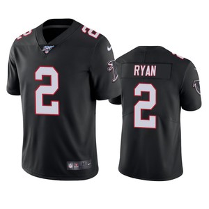 Atlanta Falcons Matt Ryan Black 100th Season Vapor Limited Jersey - Cocomos