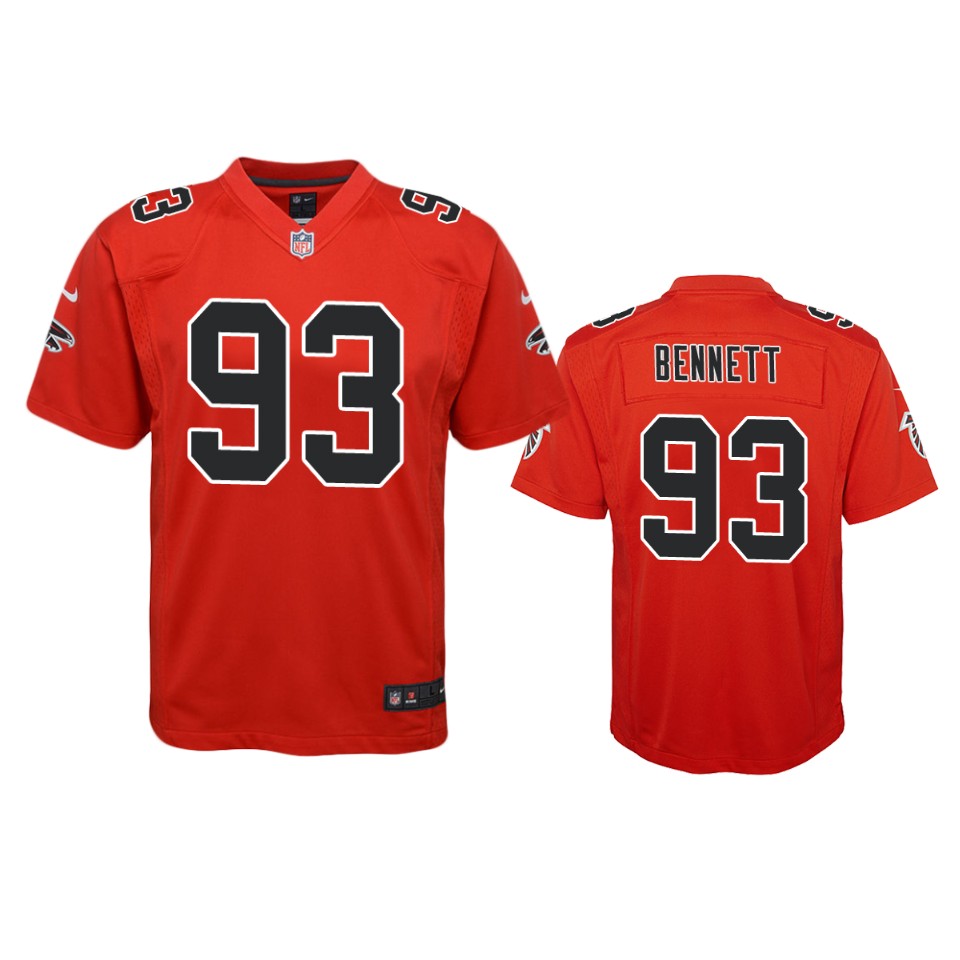 Atlanta Falcons Michael Bennett Red Color Rush Game Jersey - Cocomos