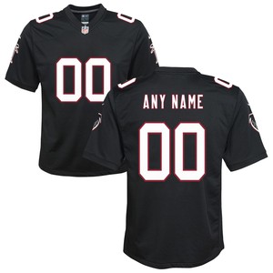 Atlanta Falcons Throwback Custom Game Jersey - Black Custom Jerseys Nfl