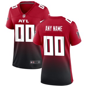 Atlanta Falcons Womens Alternate Custom Game Jersey - Red Custom Jerseys Nfl