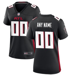 Atlanta Falcons Womens Custom Game Jersey - Black Custom Jerseys Nfl