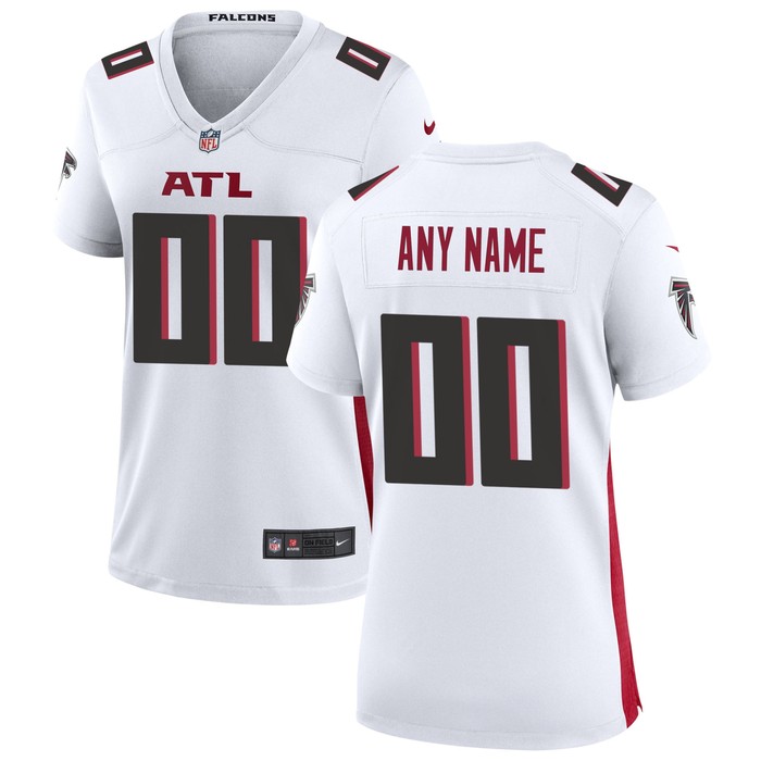 Atlanta Falcons Womens Custom Game Jersey White Custom Jerseys Nfl