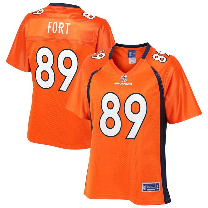 Austin Fort Denver Broncos Nfl Pro Line Womens Team Player Jersey - Orange - Cocomos