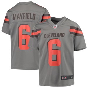 Baker Mayfield Cleveland Browns Nike Youth Inverted Game Jersey - Gray