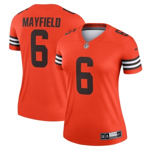 Baker Mayfield Cleveland Browns Womens Inverted Legend Jersey - Orange Nfl